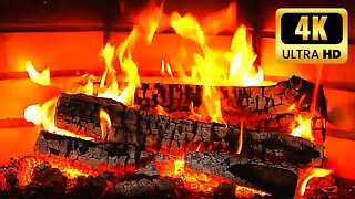 WONDERFUL Fireplace 4K 🔥 Relaxing Fire Sounds & Crackling Logs 🔥 Cristmas Fireplace Ambience