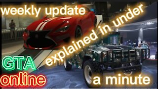 GTA online weekly update explained in under a minute