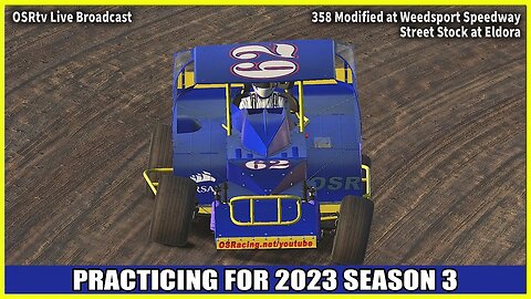 Practicing for 2023 Season 3 - 358 Modified at Weedsport - iRacing Dirt #dirtracing #iracingdirt