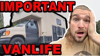 ***URGENT VANLIFE INFORMATION!!*** THE VANLIFE BUBBLE