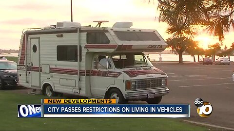 San Diego passes new law to limit habitation in vehicles