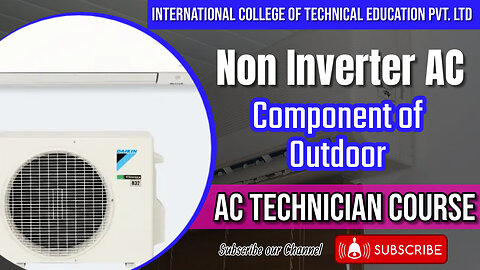 Outdoor components of a non-inverter air conditioner | AC Technician Course in Rawalpindi