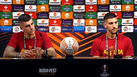 Pellegrini, Mancini pre-match press conference | Sevilla v Roma | Europa League Final [ITA/ESP/HUN]