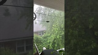 Major Thunder showers & potential Tornado in Montreal Quebec #shorts