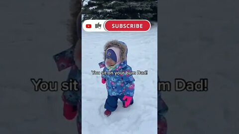 Best ice play baby video viral 2022,suddenly fall in ice whole video baby,#shorts #baby #funny #new