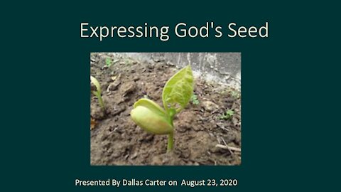 Expressing God's Seed August 23, 2020