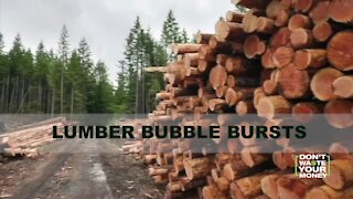 Lumber Price Bubble Finally Bursts