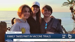 San Diego family participates in multiple COVID-19 vaccine trial