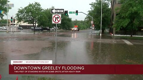 Greeley gets 3-4 inches of rain in an hour as flash flooding begins