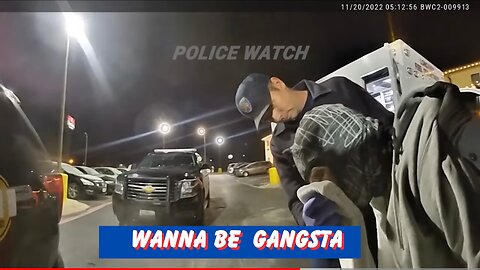 Entitled Fake Wannabe Gangster Gets Caught With AK 47