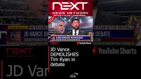 JD Vance DEMOLISHES Tim Ryan in debate #shorts