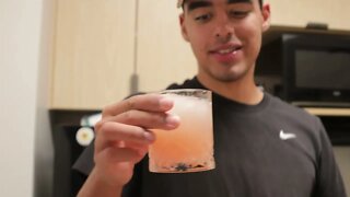 making a drink with Jbeezy