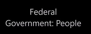 Federal Government: People Issues