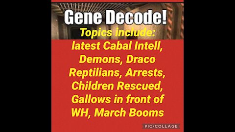 GENE DECODE: Draco, Demons, WH Gallows, Arrests, Rescued Children, Fake Politicians