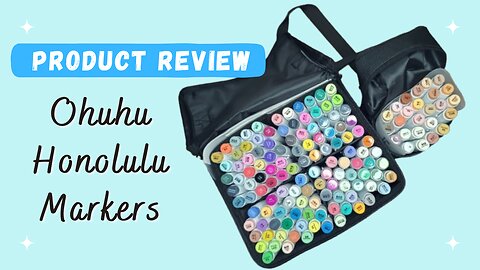 [product review] Ohuhu Honolulu Alcohol Markers tested on Lunareth's coloring book! ❤️