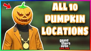 All 10 Jack o' Lantern Locations (Unlock Horror Pumpkin Mask) (GTA Online)