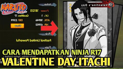 Legendary Heroes Revolution: Cara Mendapatkan Ninja R17 Valentine Day Itachi Uchiha di Weapon Chest
