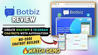 Botbiz Review - Create Telegram & Whatsapp Chatbot without Coding!