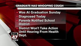 Student with whooping cough was at high school graduation ceremony