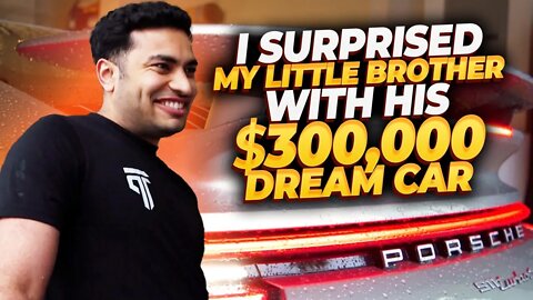 I surprised my little brother with his $300,000 Dream Car!!!
