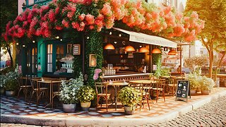 Summer Morning Coffee Shop Ambience - Relaxing Jazz Intrumental Music for Study, Work