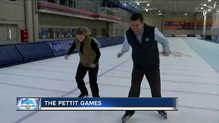 Lance Allan and Delaney Brey try their hands at Olympic events at the Pettit Center