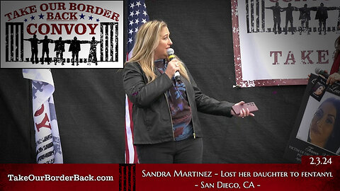 Take Our Border Back Freedom Loving American “Sandra Martinez” Speaks