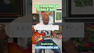 How To Play Nightrain by Guns N’Roses on Guitar #guitar #shorts #guitartutorial