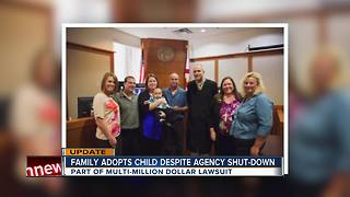 Tampa Bay Area family adopts child despite Adoption Center shut-down