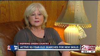 Active 92-year-old woman searches for new skills