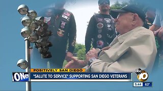 San Diego Enforcers supporting Honor Flight in season opener