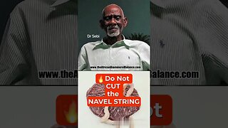 DR SEBI - Do Not CUT the NAVEL STRING #drsebi #navelstring