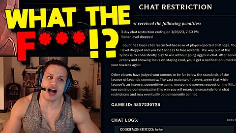 Tyler1 Gets CHAT RESTRICTED