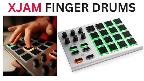 XJAM Finger Drumming + Butch Vig Drums Portable MIDI Drum Pad iPad, iPhone, Mac, PC