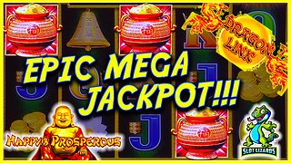 MEGA JACKPOT AWESOMENESS! WE ALMOST LEFT! Dragon Link Happy and Prosperous Slot