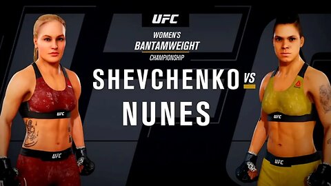 EA Sports UFC 3 Gameplay Amanda Nunes vs Valentina Shevchenko