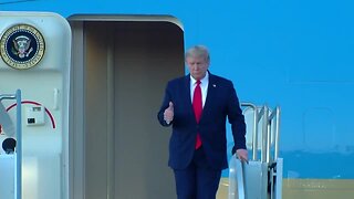 President Trump arrives in the Valley