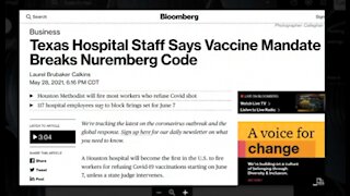Texas Hospital Staff Says Vaccine Mandate Breaks The Nuremberg Code