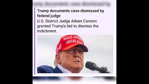 Trump documents case dismissed by federal judge
