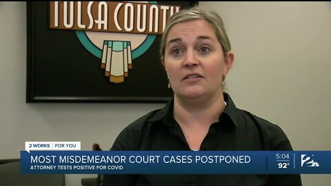Misdemeanor court cases postponed after attorney tests positive for COVID-19
