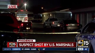 Suspect shot by U.S. Marshals in Phoenix