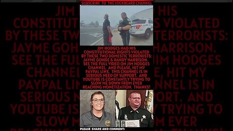 JIM HODGES RIGHTS VIOLATED BY DOMESTIC TERRORISTS