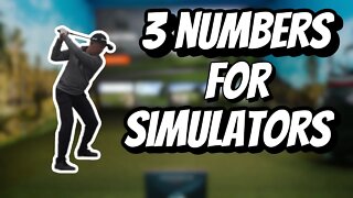 Golf Simulator numbers you need to know!