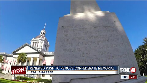 People push to remove confederate memorial from Tallahassee lawn