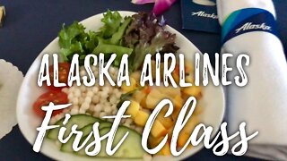 Flying First Class on Alaska Airlines from Honolulu, Hawaii to Portland