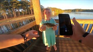 Bass fishing with Jasmine