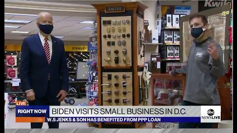 As Nation Collapses, Biden Shuffles & Mumbles At The Hardware Store