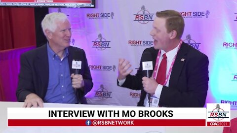 RSBN's Alex Caldwell EXCLUSIVE INTERVIEW w/Congressman Mo Brooks! (AL-5) CPAC 2021 DALLAS, TX