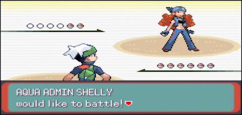 Pokemon Emerald - Team Aqua Admin 1st Battle: Shelly