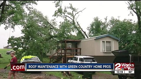 Roof maintenance with Green Country Home Pros